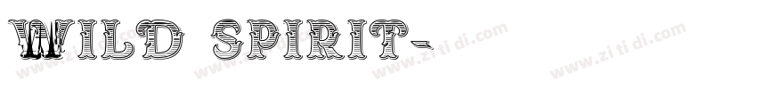 wild spirit字体转换